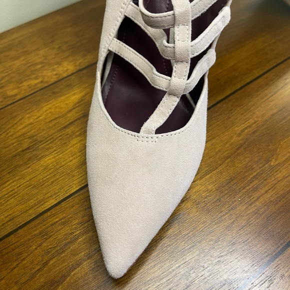 BCBGeneration Beige Suede Heels - Picture 8 of 10